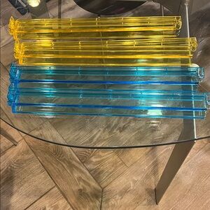 Set of 4 Acrylic Mahjong racks pushers